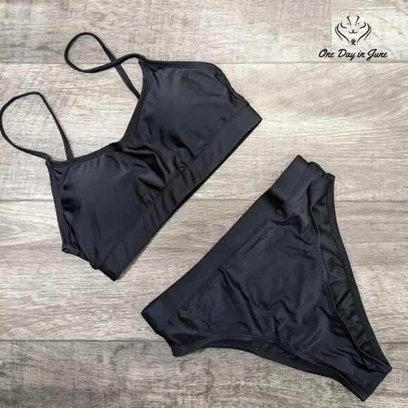 Pink Queen Push Up High Waist Cheeky Bikini Swimsuit Size M - Picture 3 of 5